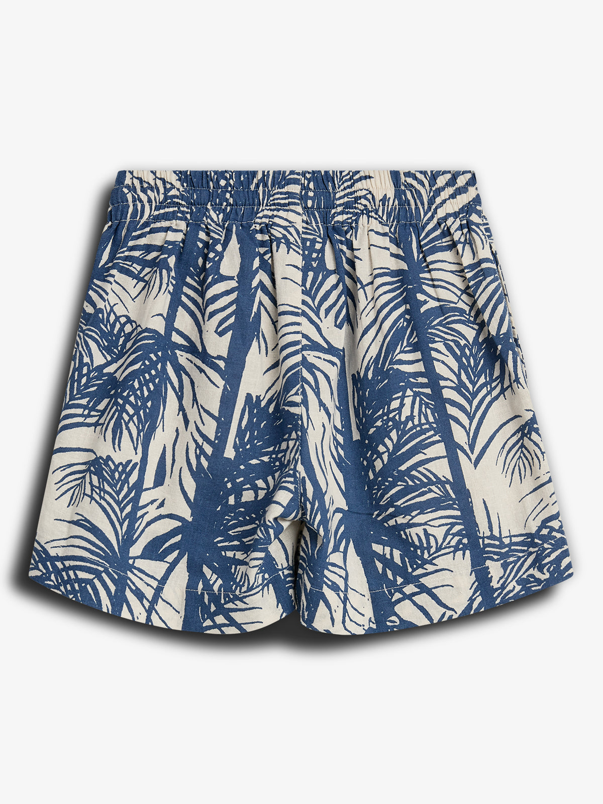 Linen Tropical Shorts - Blue | 100397 Mateo