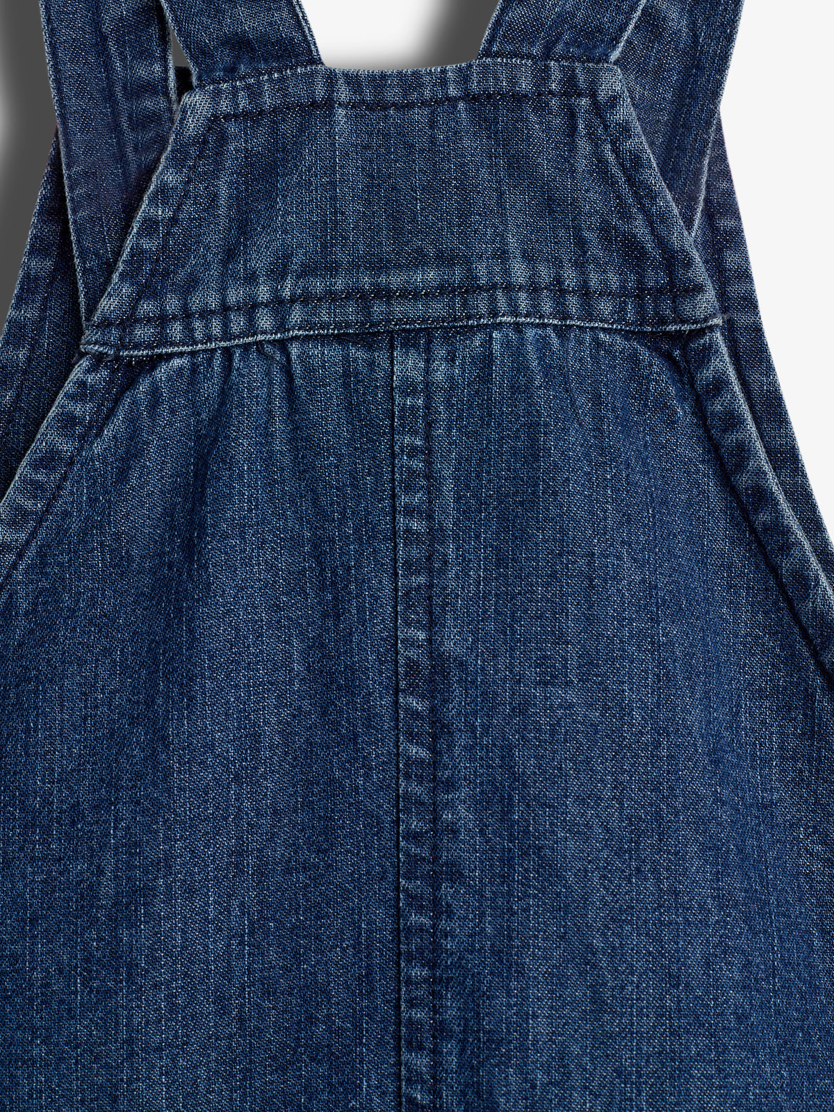 Denim Overall Shorts - Dark Blue Denim | 100177 Delhi
