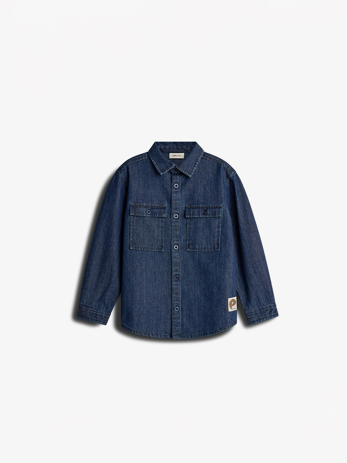Denim Shirt - Kids - Dark Blue Denim | 100176 Delhi