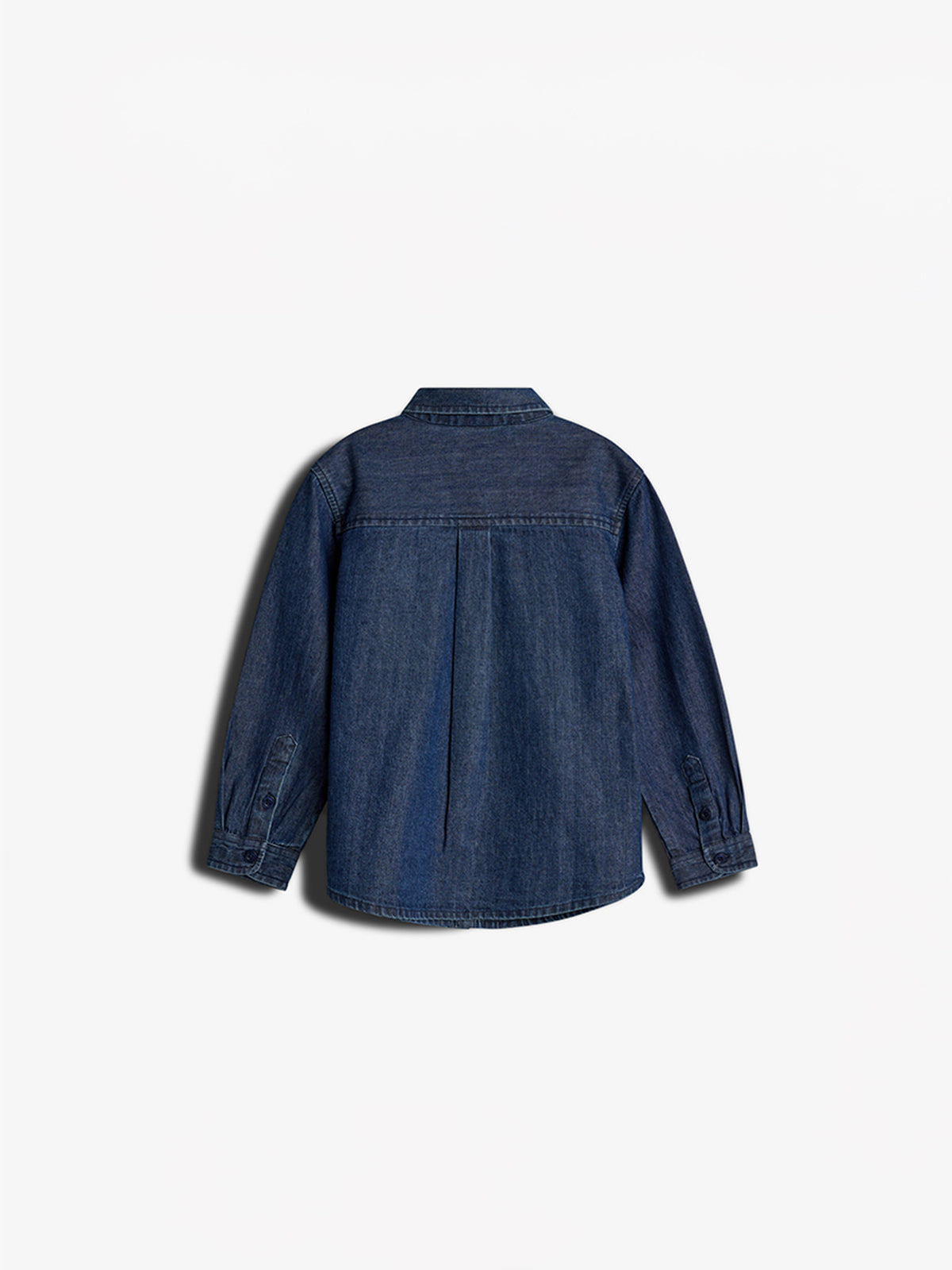 Denim Shirt - Kids - Dark Blue Denim | 100176 Delhi