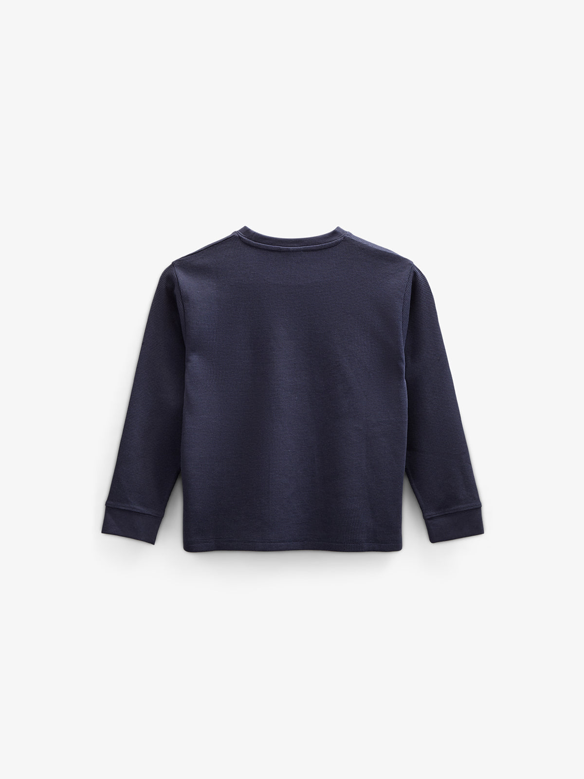 Textured Long Sleeve T-Shirt - Tween - Navy | 100704 Malthe