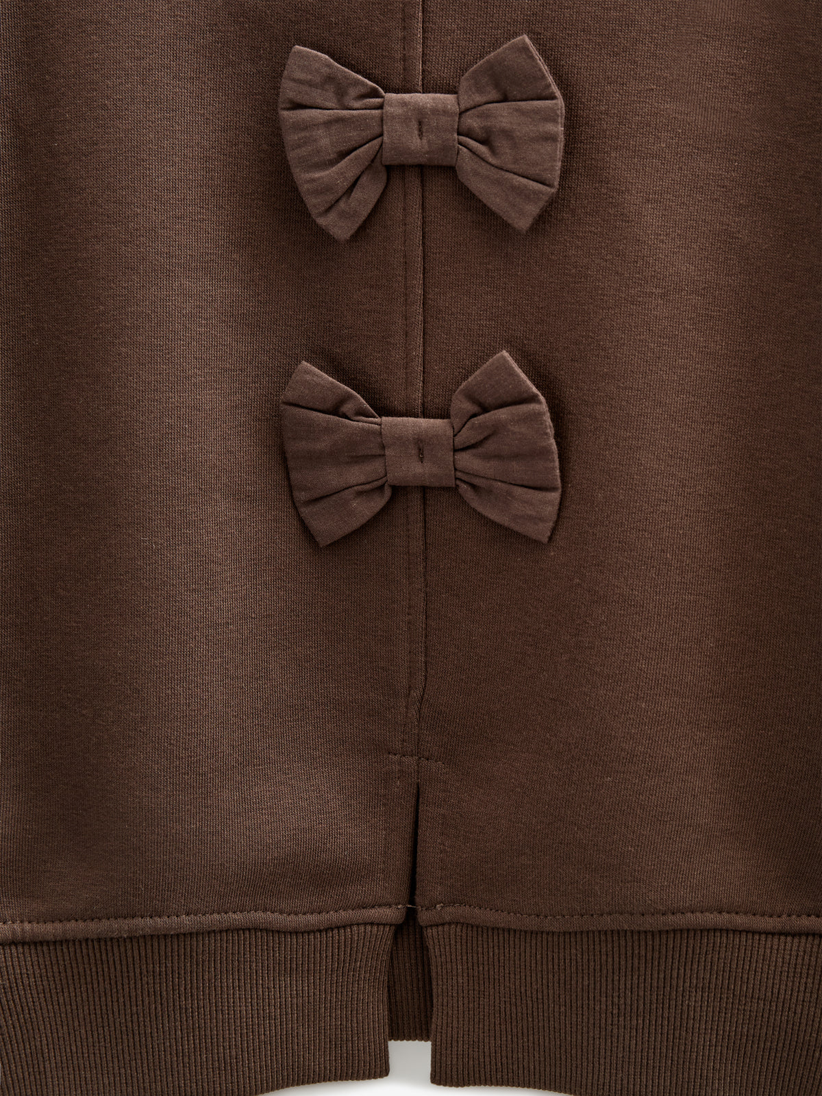 Bow Detail Sweatshirt - Kids - Chocolate | 100814 Ruth