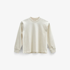 Oversized Long Sleeve T-shirt - Tween - Off White | 100853 August
