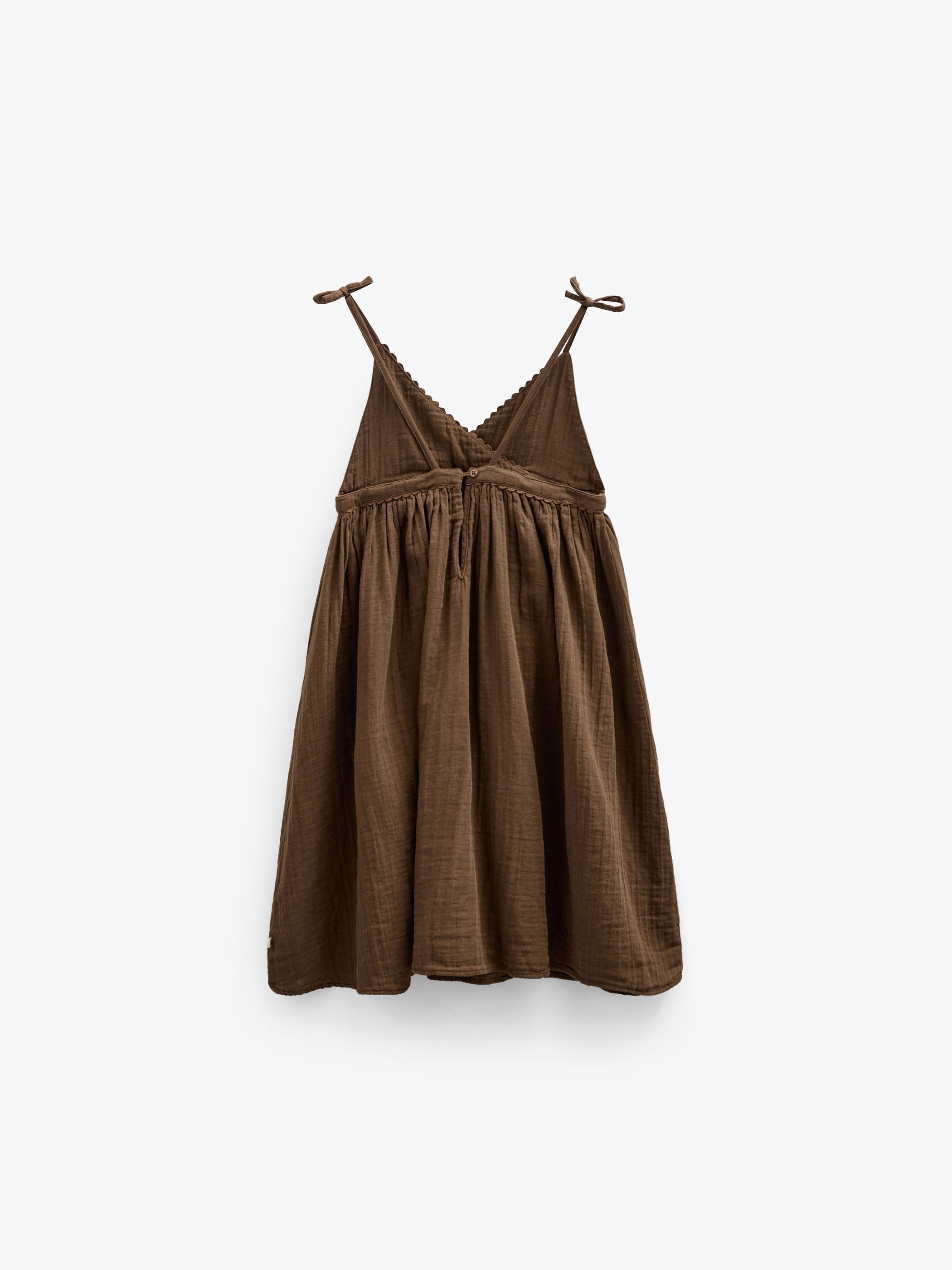 Gauze Strap Dress - Tween - Dark Brown | 100910 Jasmine