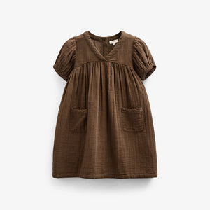 Gauze Dress - Kids - Dark Brown | 100913 Jasmine
