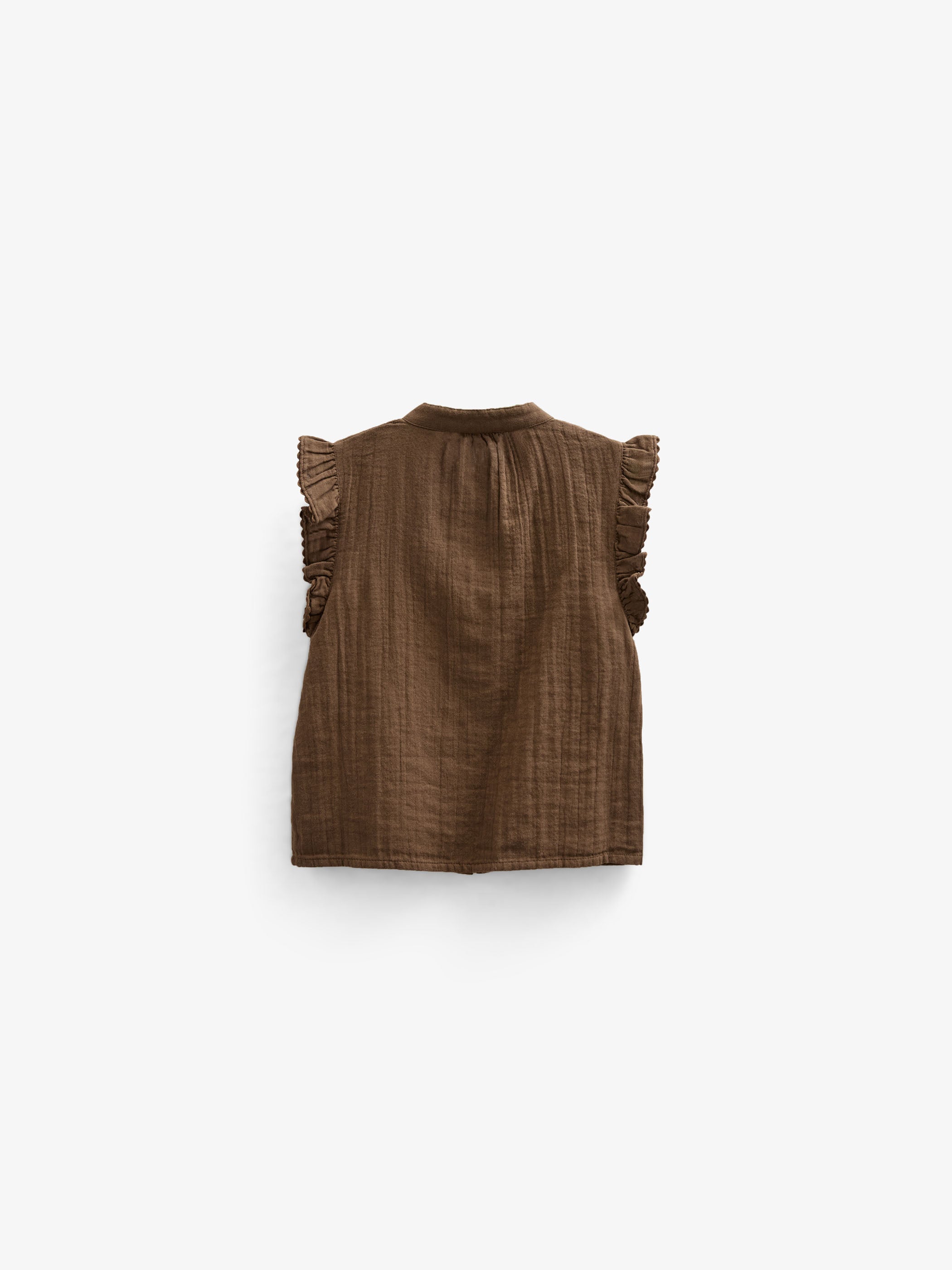 Gauze Sleeveless Top - Tween - Dark Brown | 100929 Jasmine