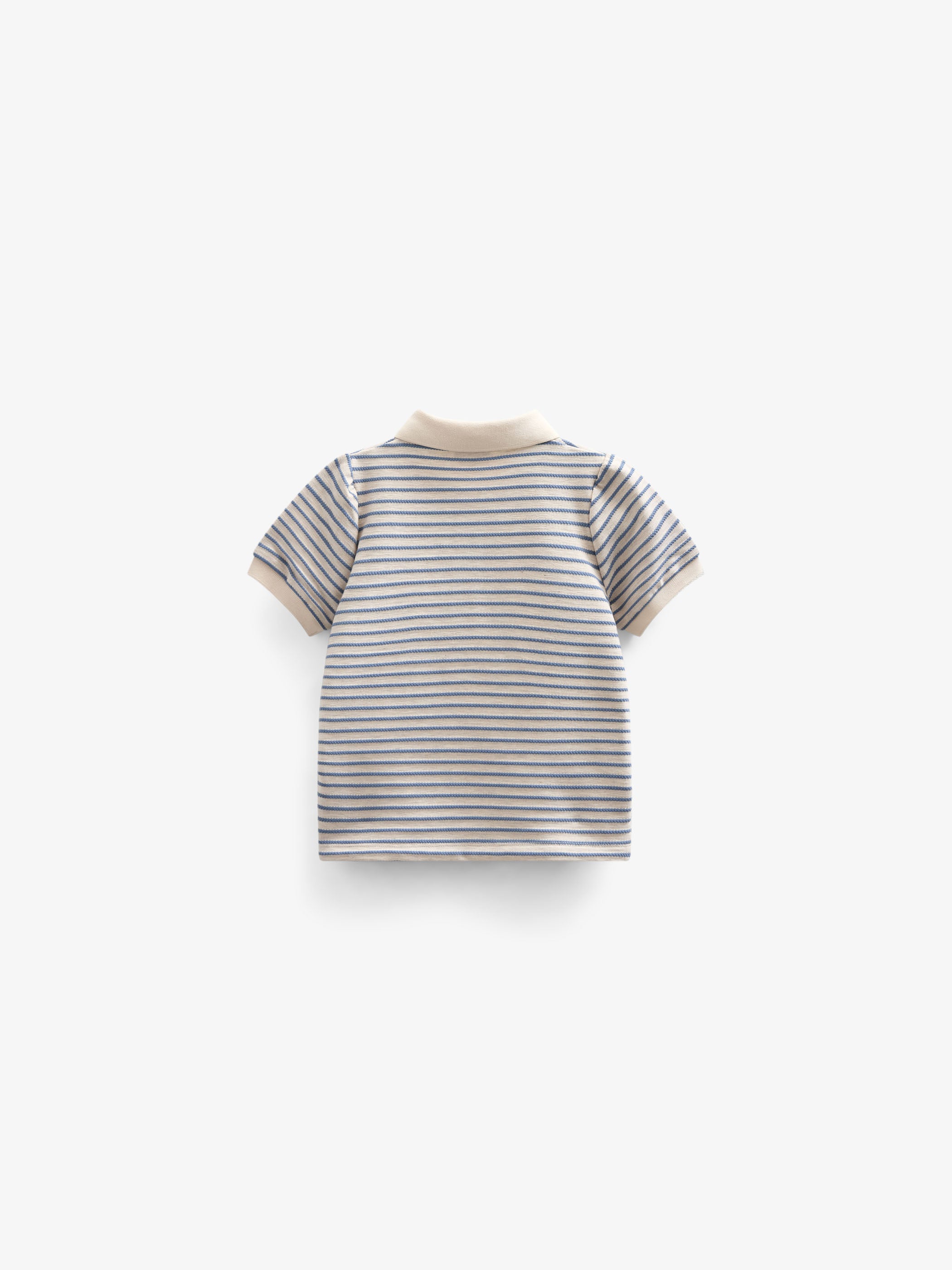 Striped Jersey Polo - Tween - Blue | 101007 Emmie