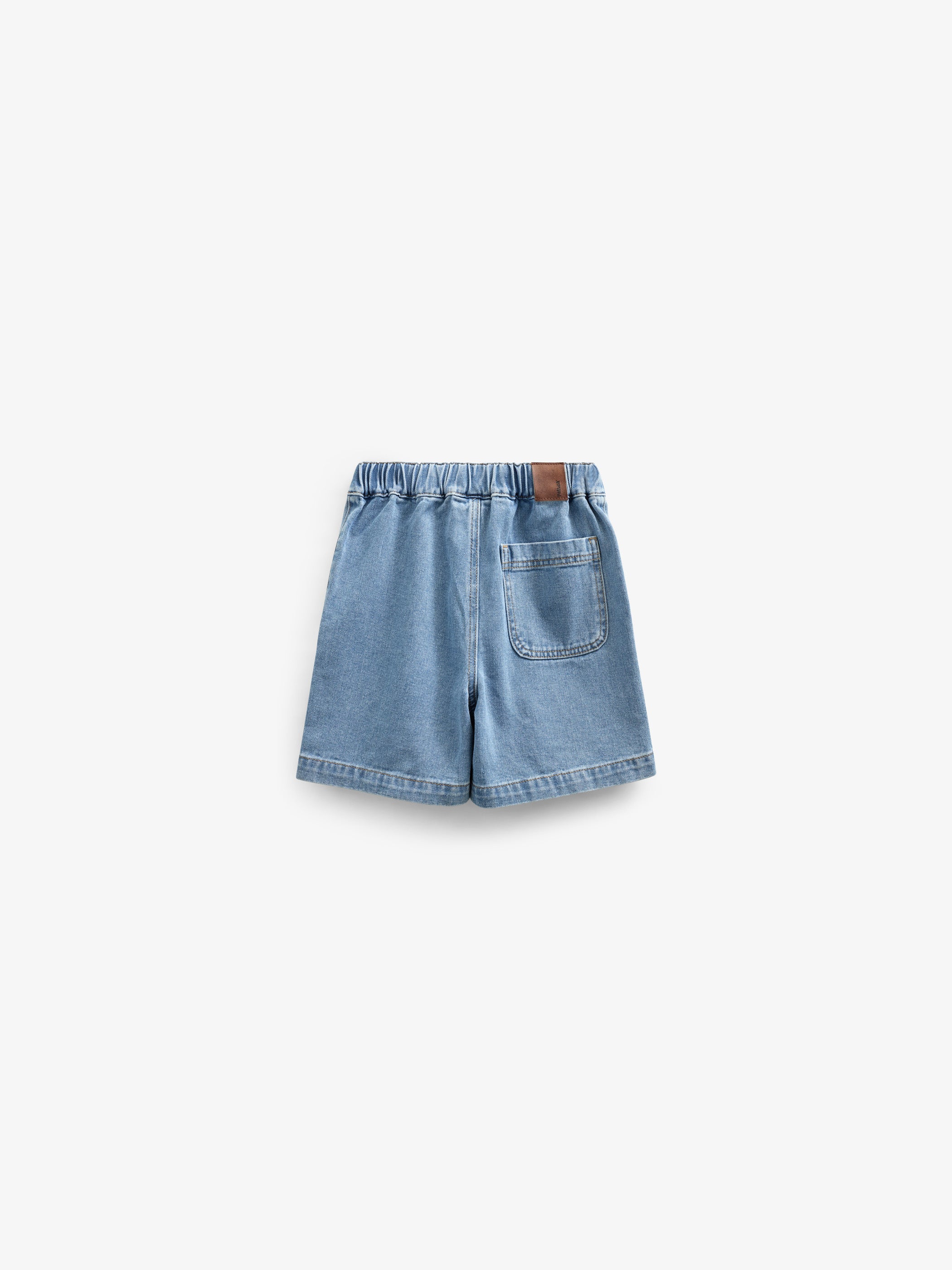 Pull-On Denim Shorts - Kids - Light Blue Denim | 101026 Gavin