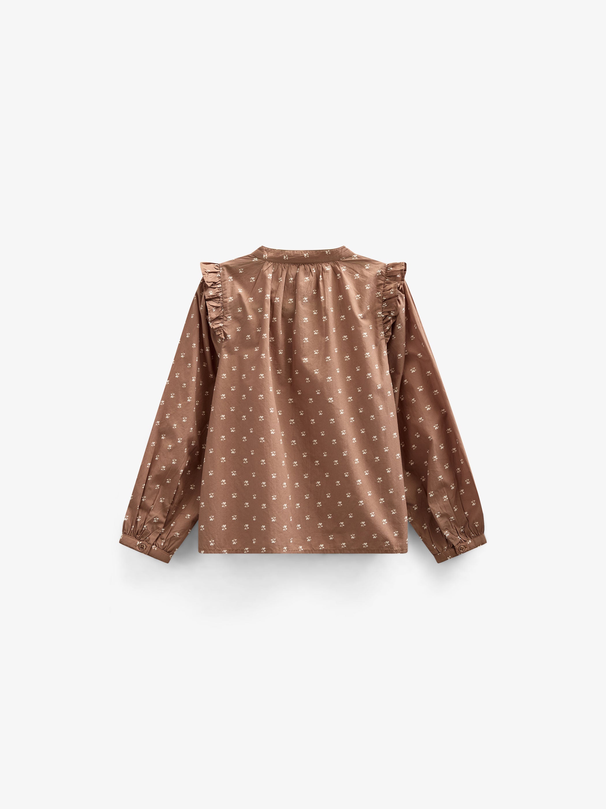 Printed Poplin Shirt Blouse - Kids - Coconut | 101057 Camilla