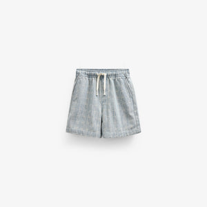 Baggy Jacquard Denim Shorts - Kids - Blue Denim | 101059 Kyle