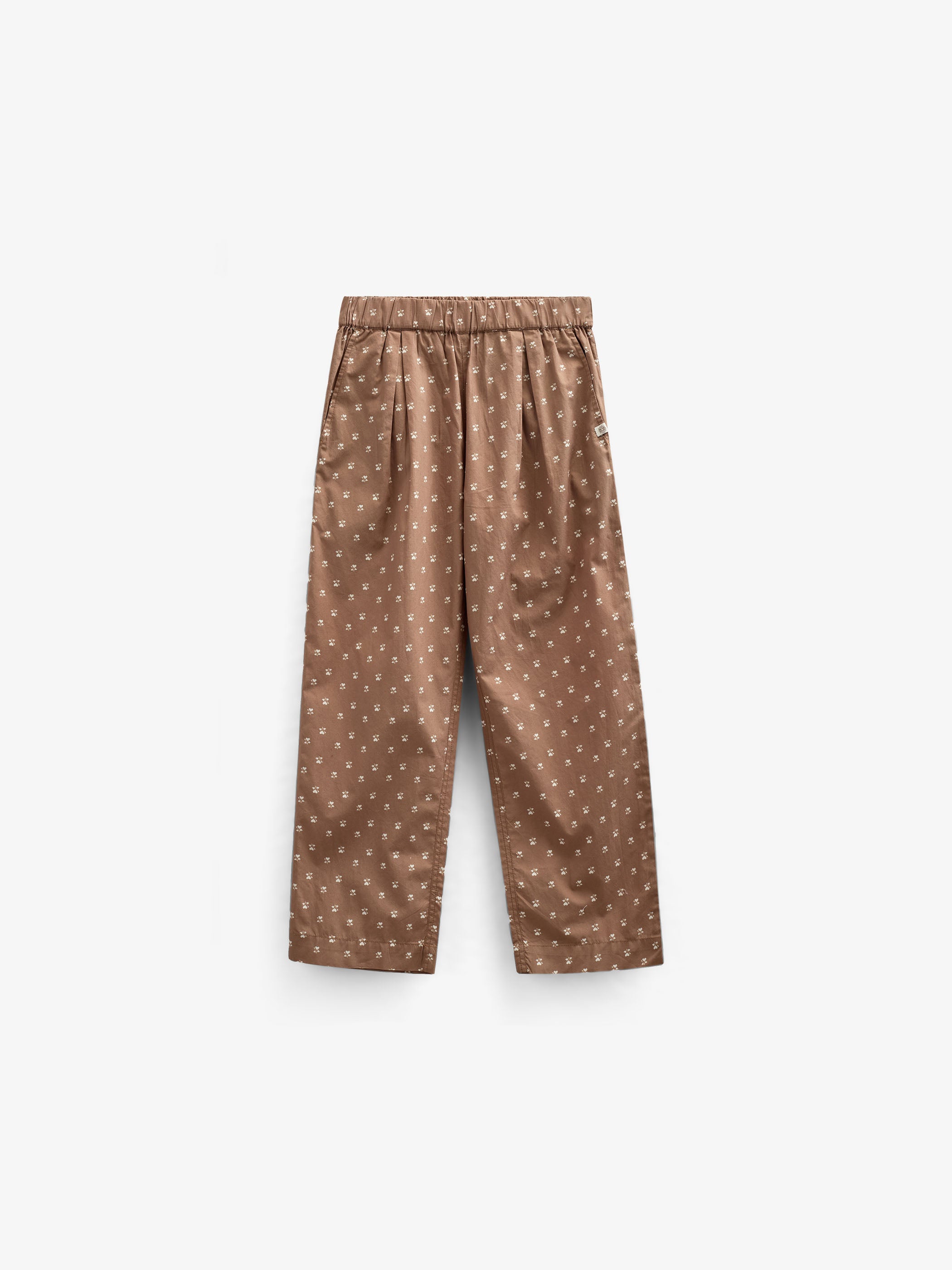 Printed Poplin Trousers - Tween - Coconut | 101090 Camilla