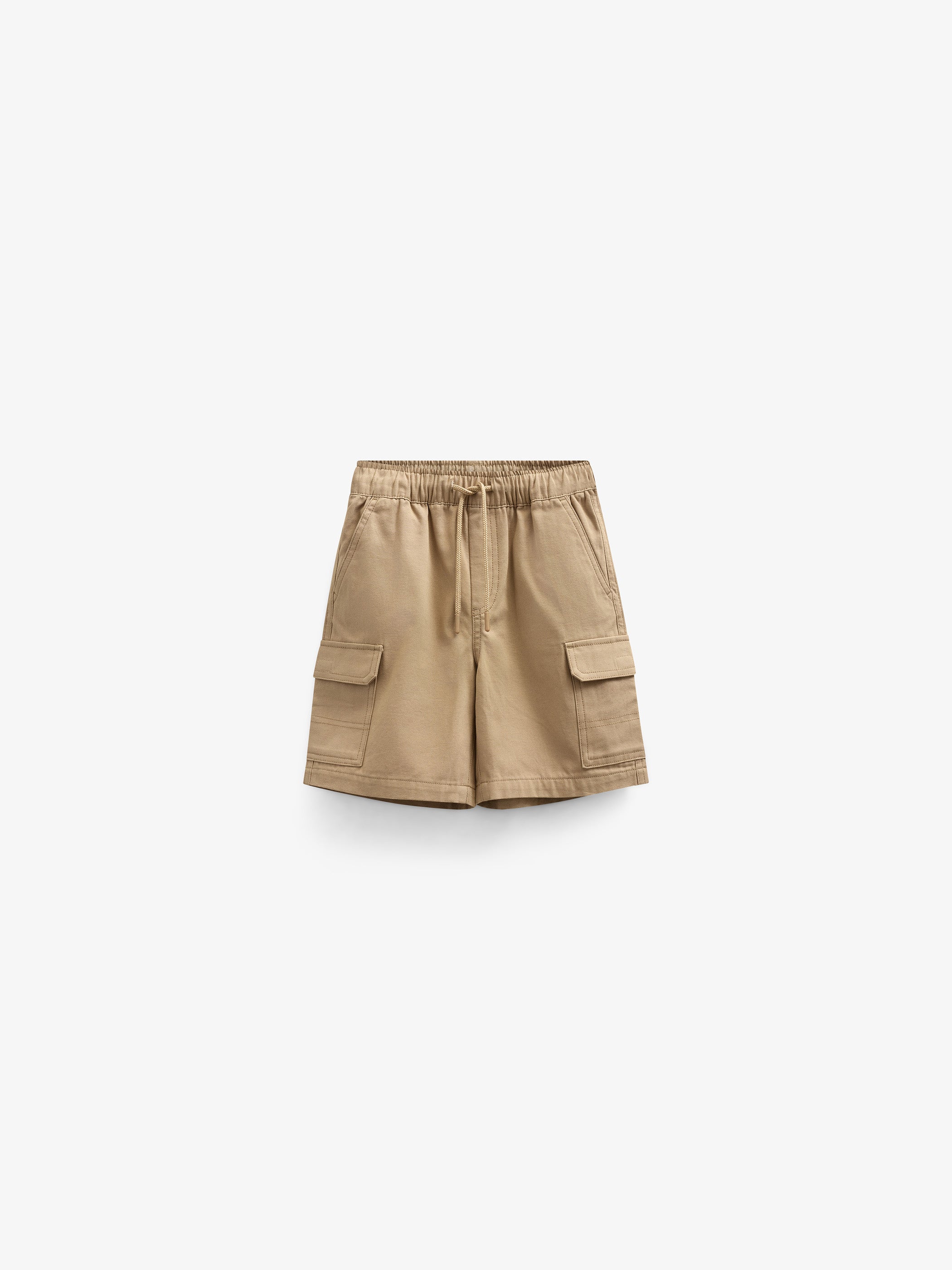 Canvas Cargo Shorts - Tween - Khaki | 101121 Isack