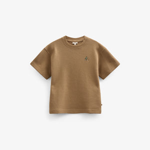 Waffle T-shirt - Kids - Khaki | 101148 Evan