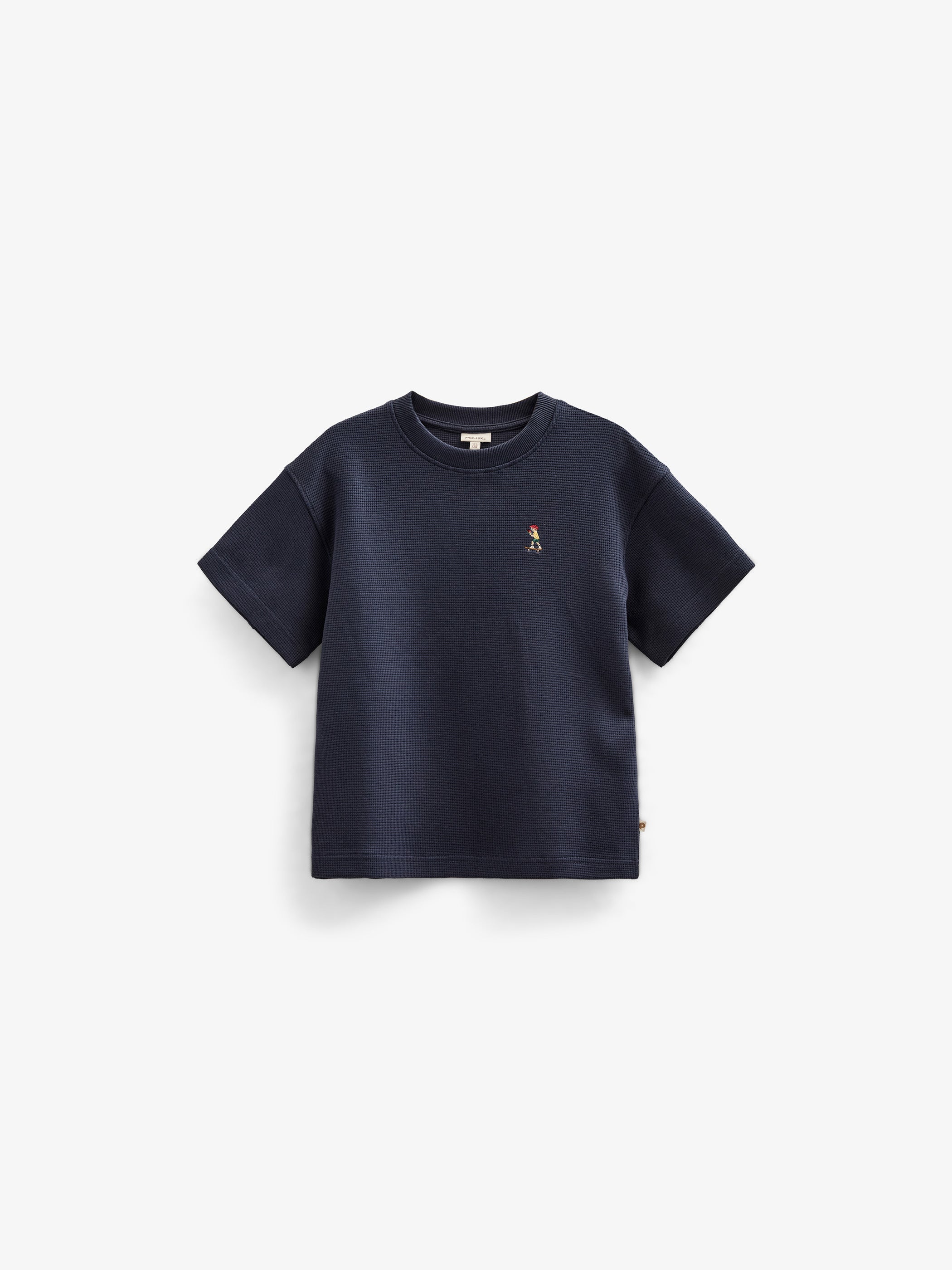 Waffle T-shirt - Kids - Navy | 101152 Evan