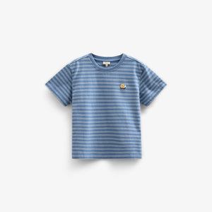 Striped T-shirt - Tween - Dusty Blue | 101180 Otto