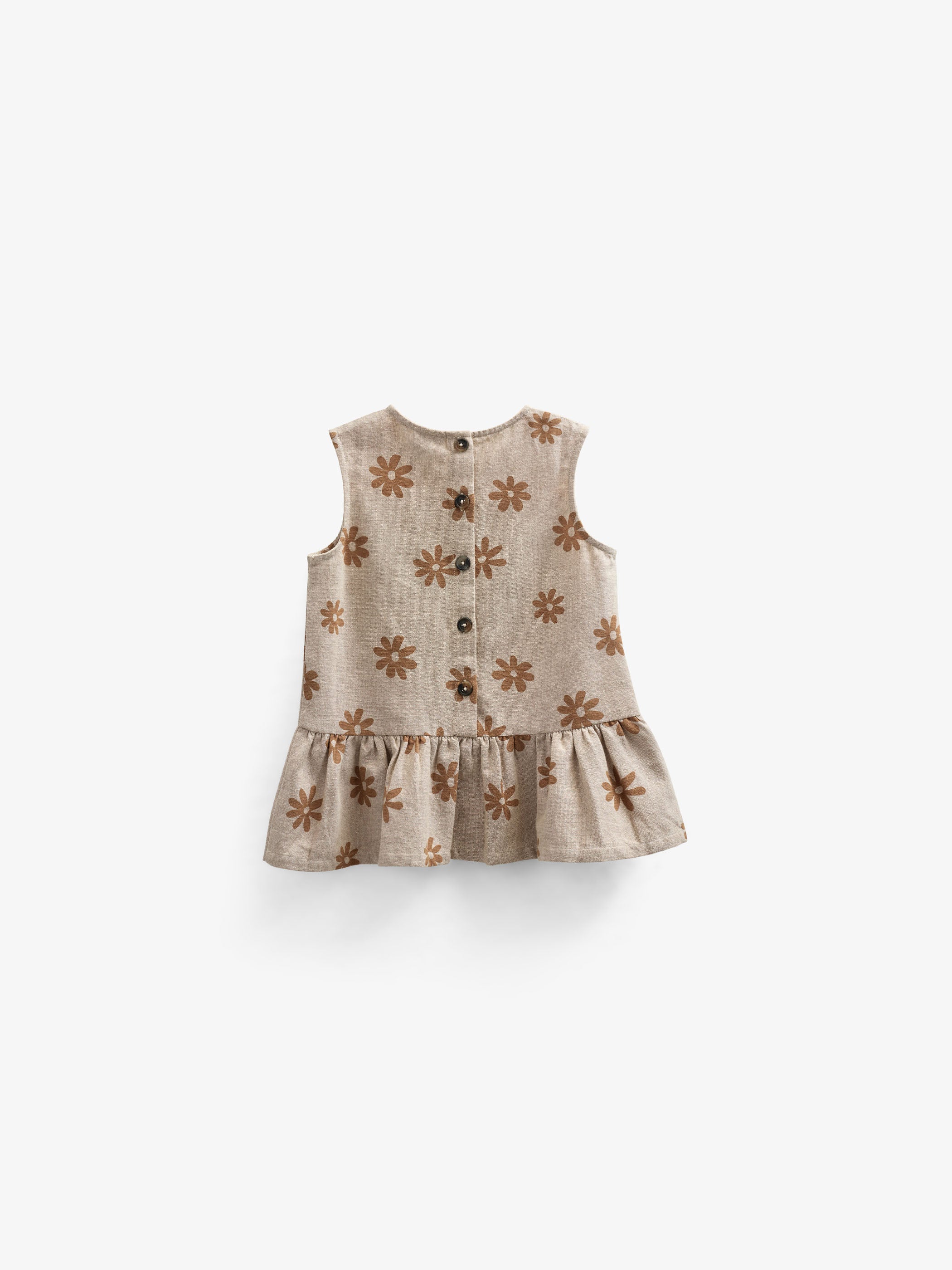 Printed Cotton Top - Kids - Sand | 101205 Molly