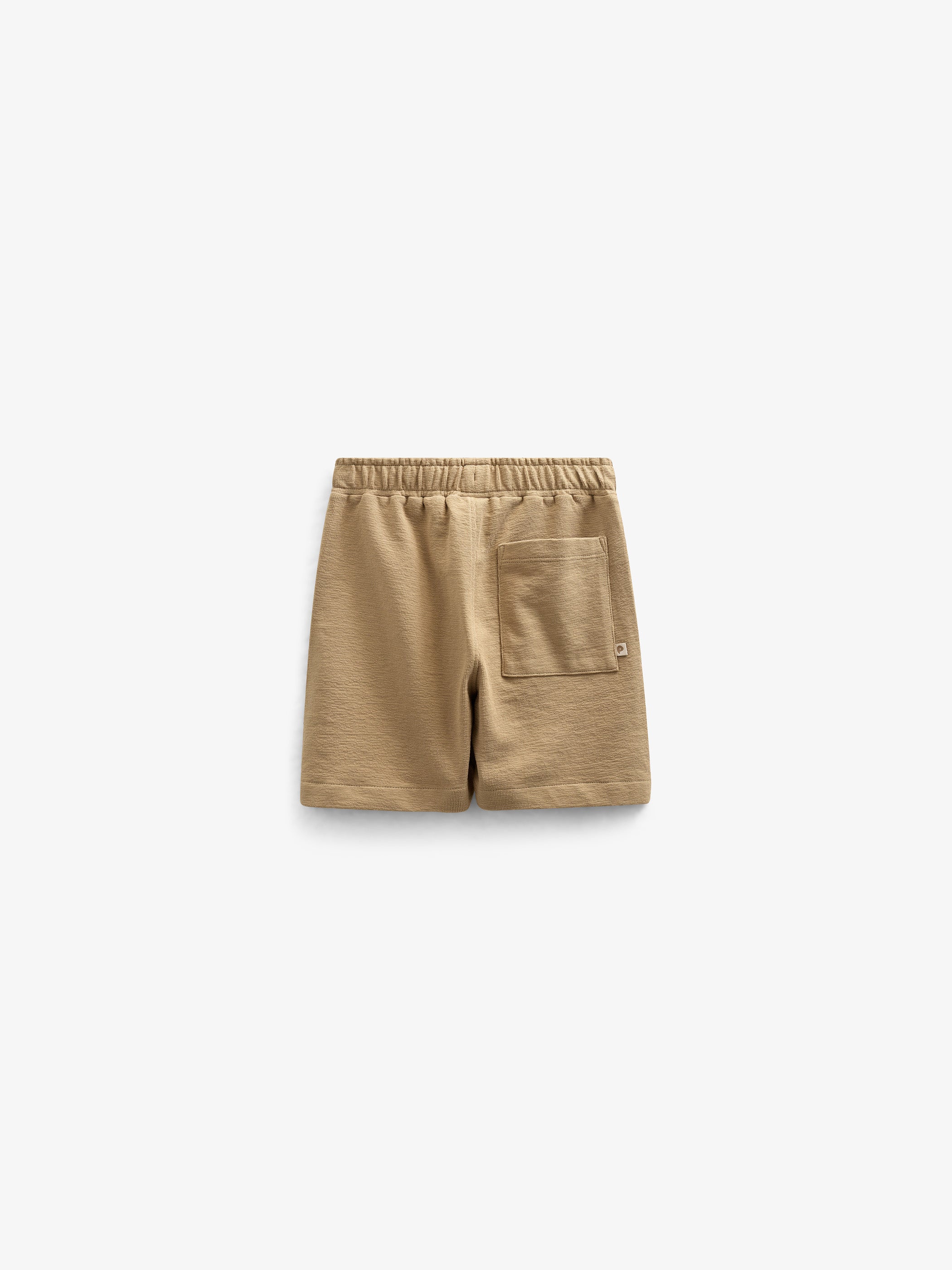 Textured Jersey Shorts - Tween - Khaki | 101222 Sonny