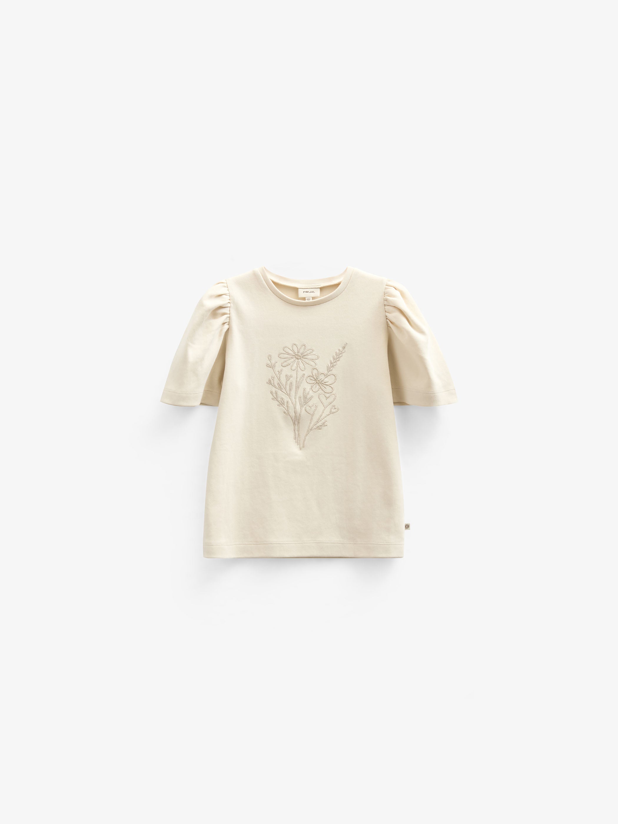 T-shirt With Embroidery - Kids - Offwhite | 101235 Amanda