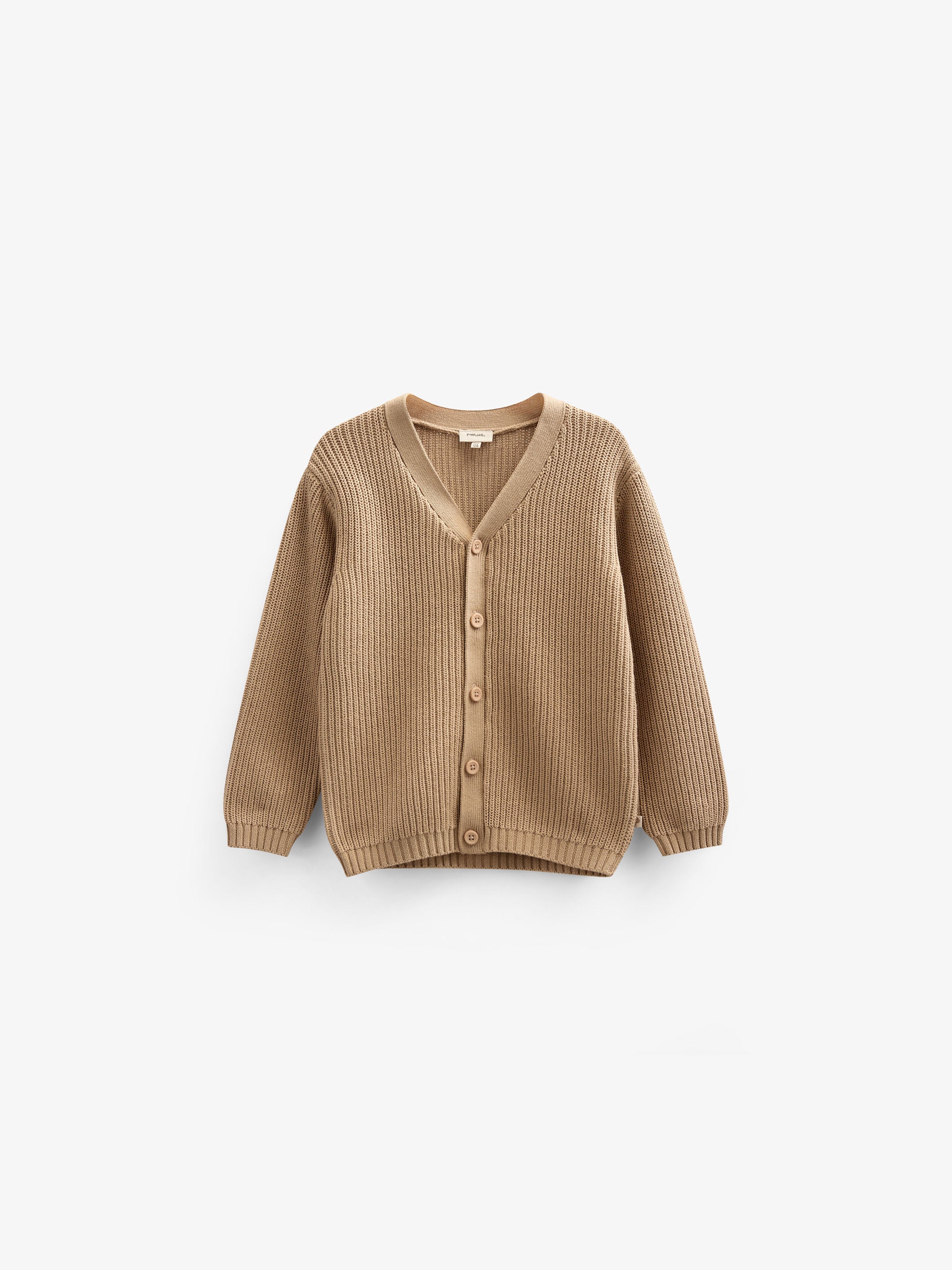 Brioche Stitch Cardigan - Kids - Beige | 101245 Clark