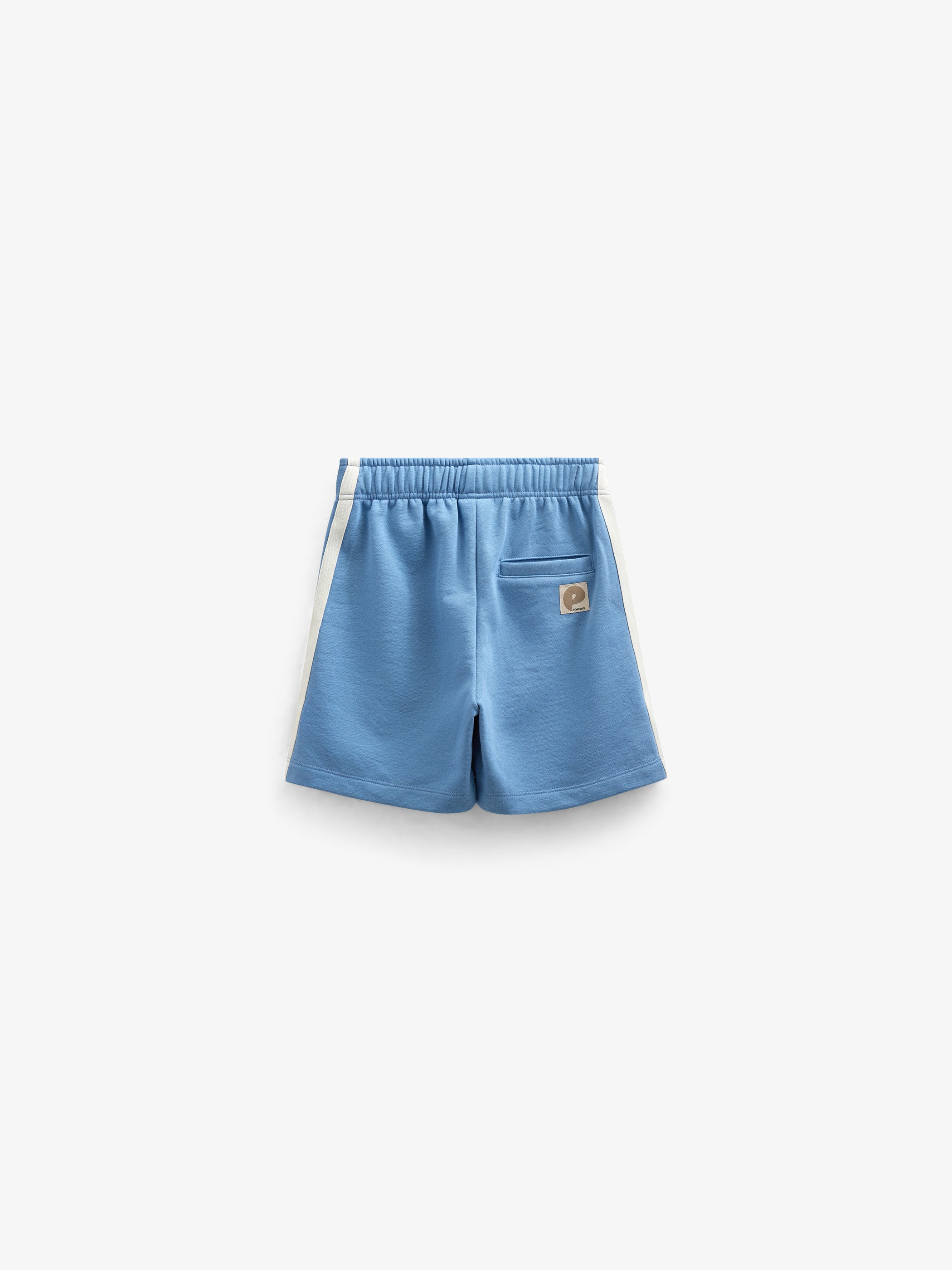 Sweat Shorts with Tape - Kids - Dusty Blue | 101261 Carter