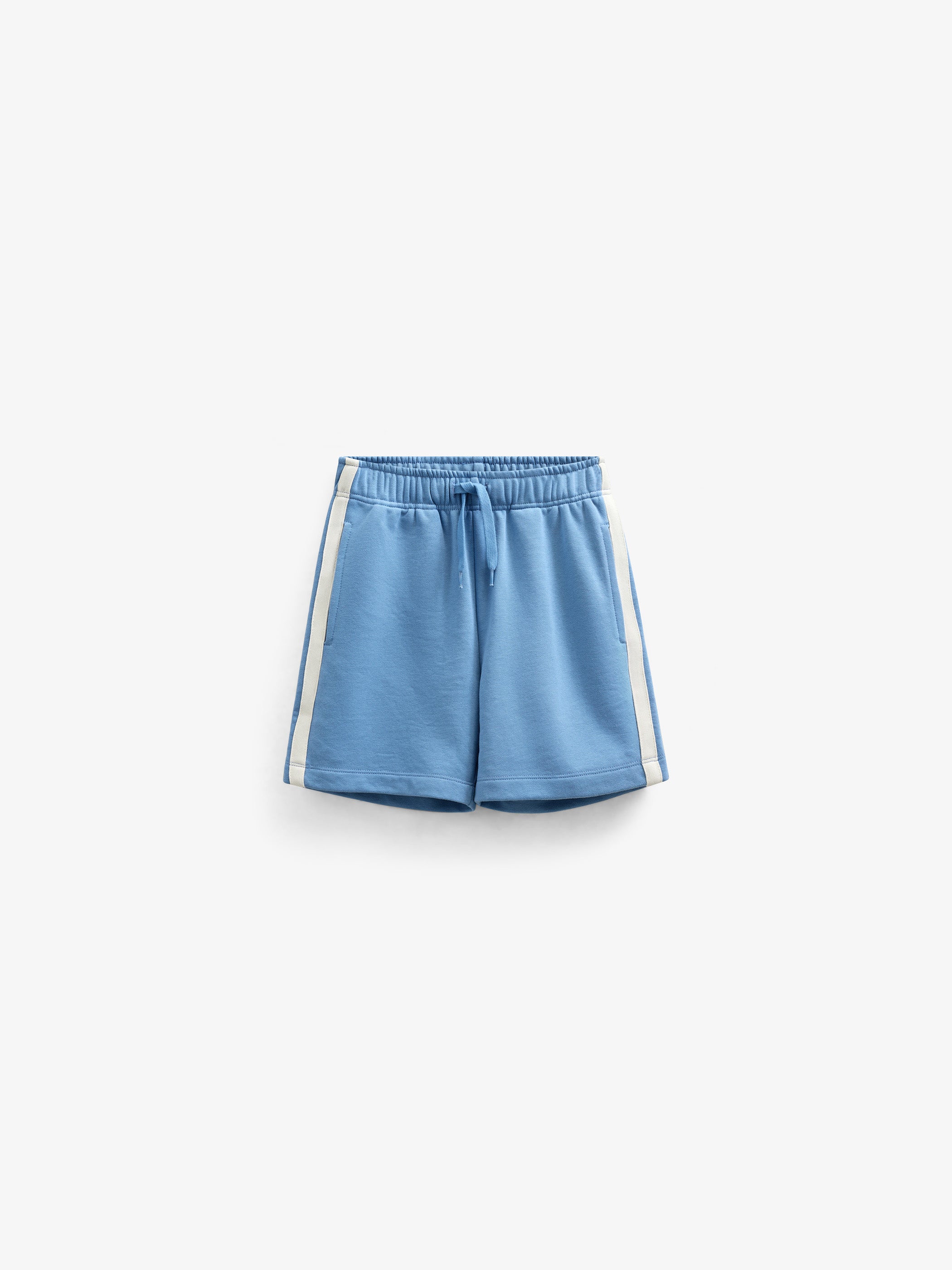 Sweat Shorts with Tape - Tween - Dusty Blue | 101262 Carter