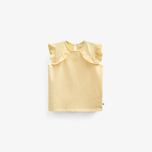 Frill Jersey Top - Kids - Sunlight | 101265 Selma