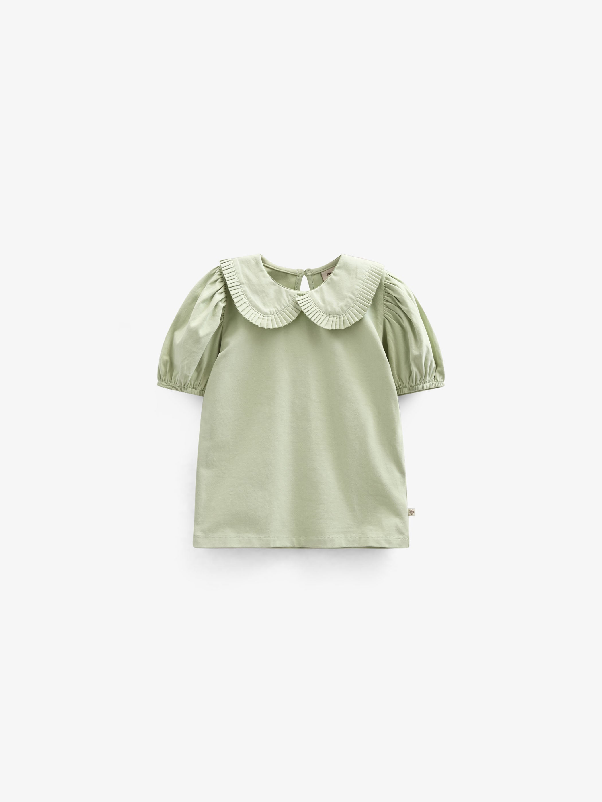 Jersey Blouse with Collar - Tween - Powder Green | 101280 Nini