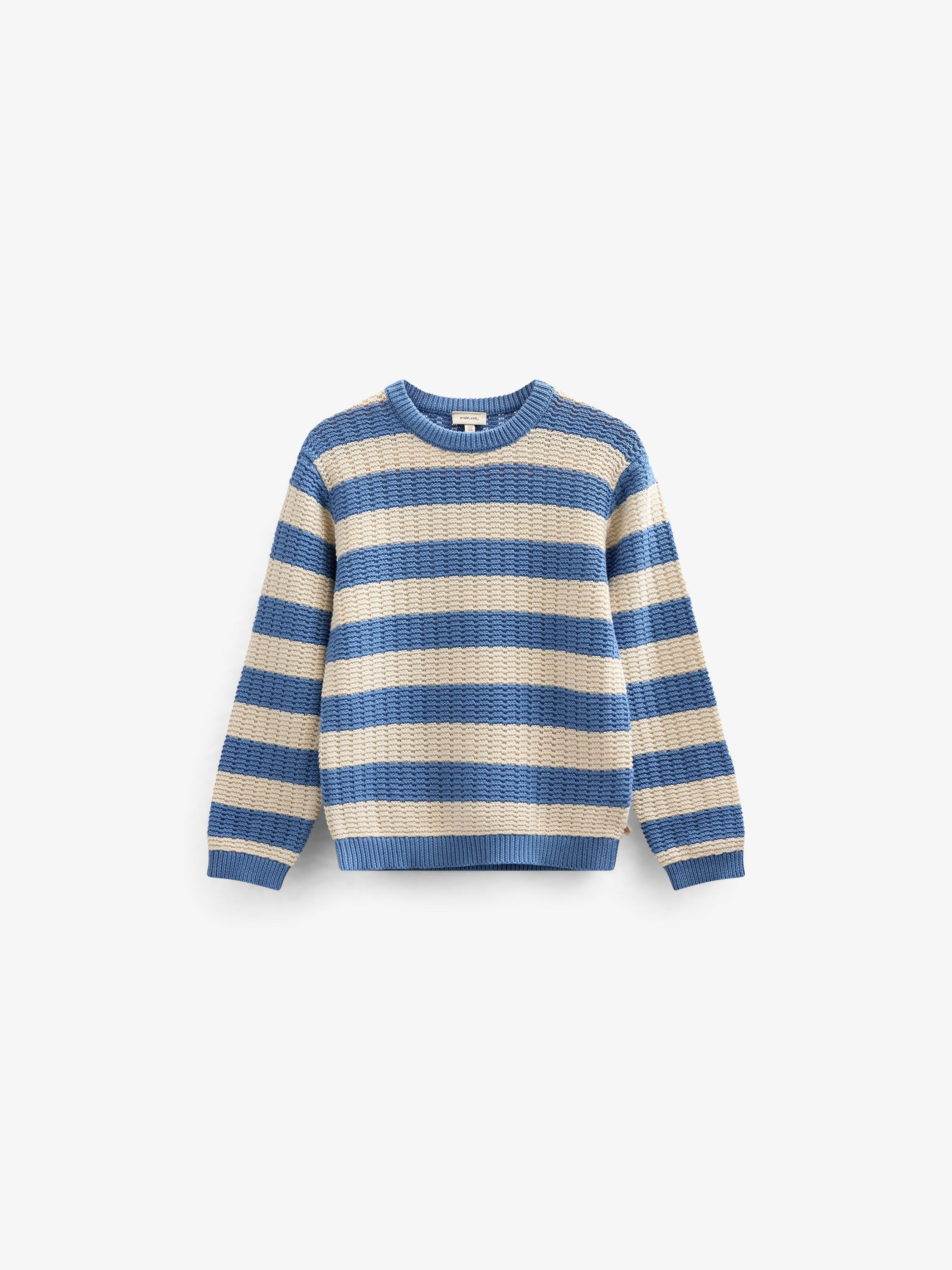 Knit Striped - Tween - Dusty Blue / Offwhite | 101284 Brady