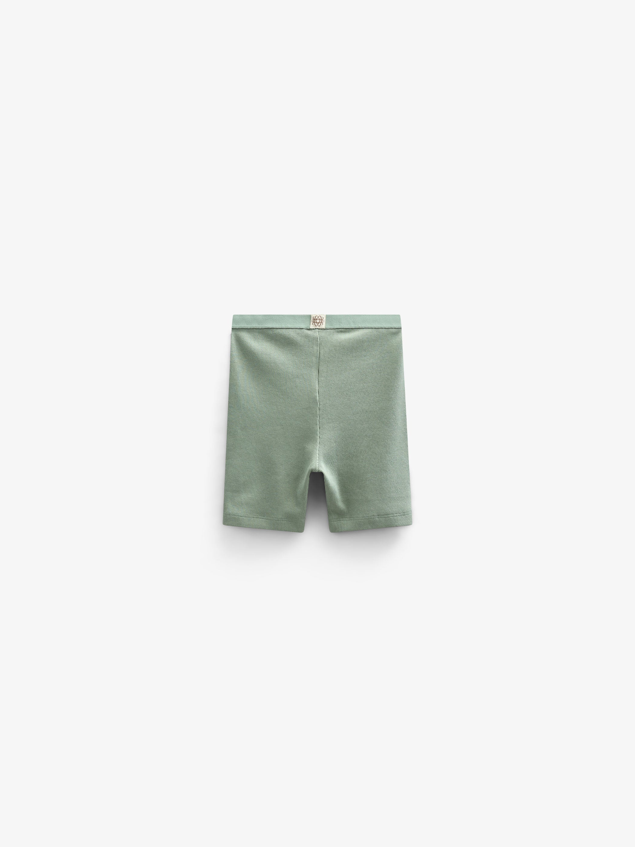 Modal Rib Short Tights - Tween - Dusty Green | 101319 Lottie