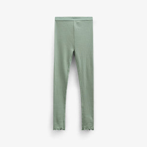 Modal Rib Leggings - Tween - Dusty Green | 101327 Lottie