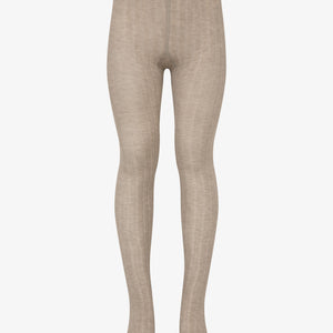 MP Cotton Rib Tights - Tween - Light Brown Melange | 101396 MP Cotton Rib tights