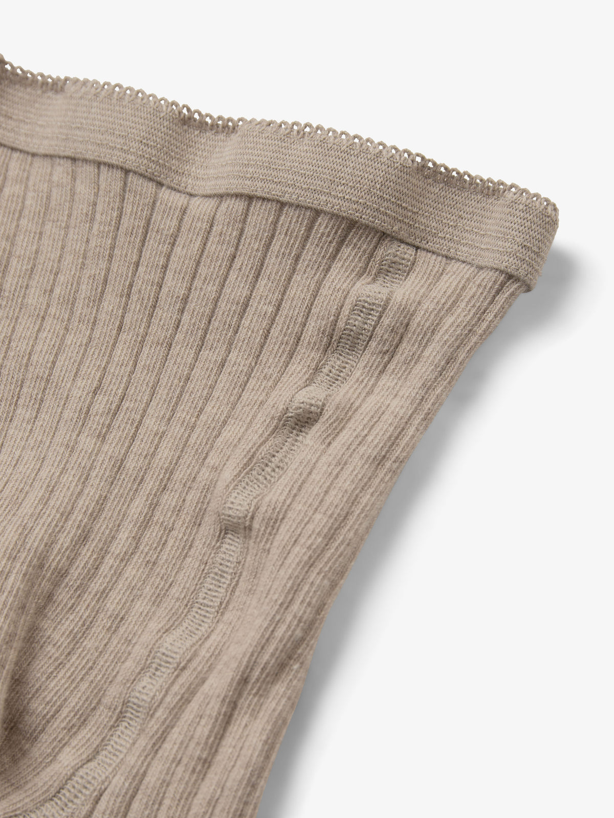 MP Cotton Rib Tights - Tween - Light Brown Melange | 101396 MP Cotton Rib tights