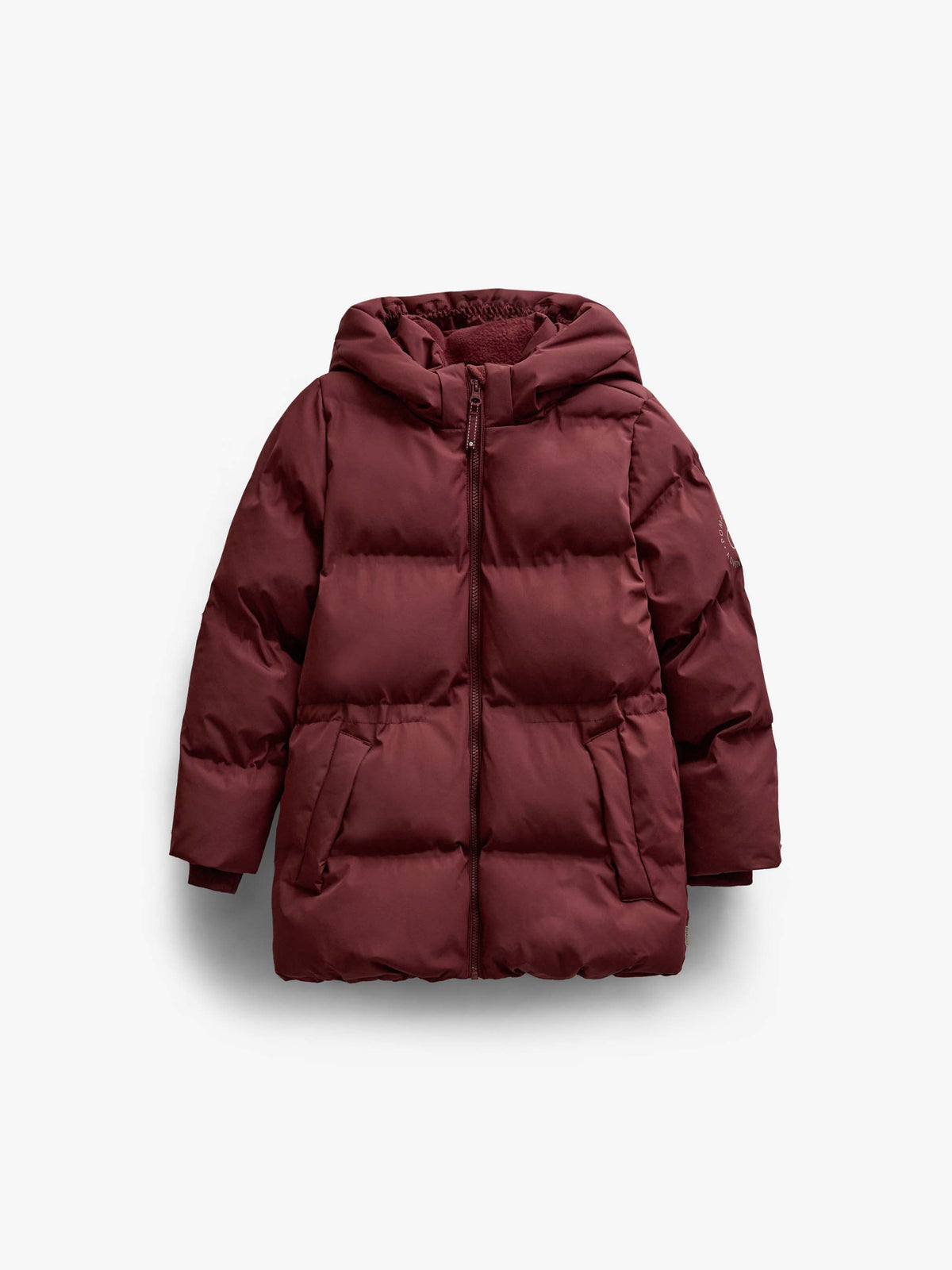 Winter Puffer Jacket with Drawstring - Tween - Bordeaux | 101416 Elenor