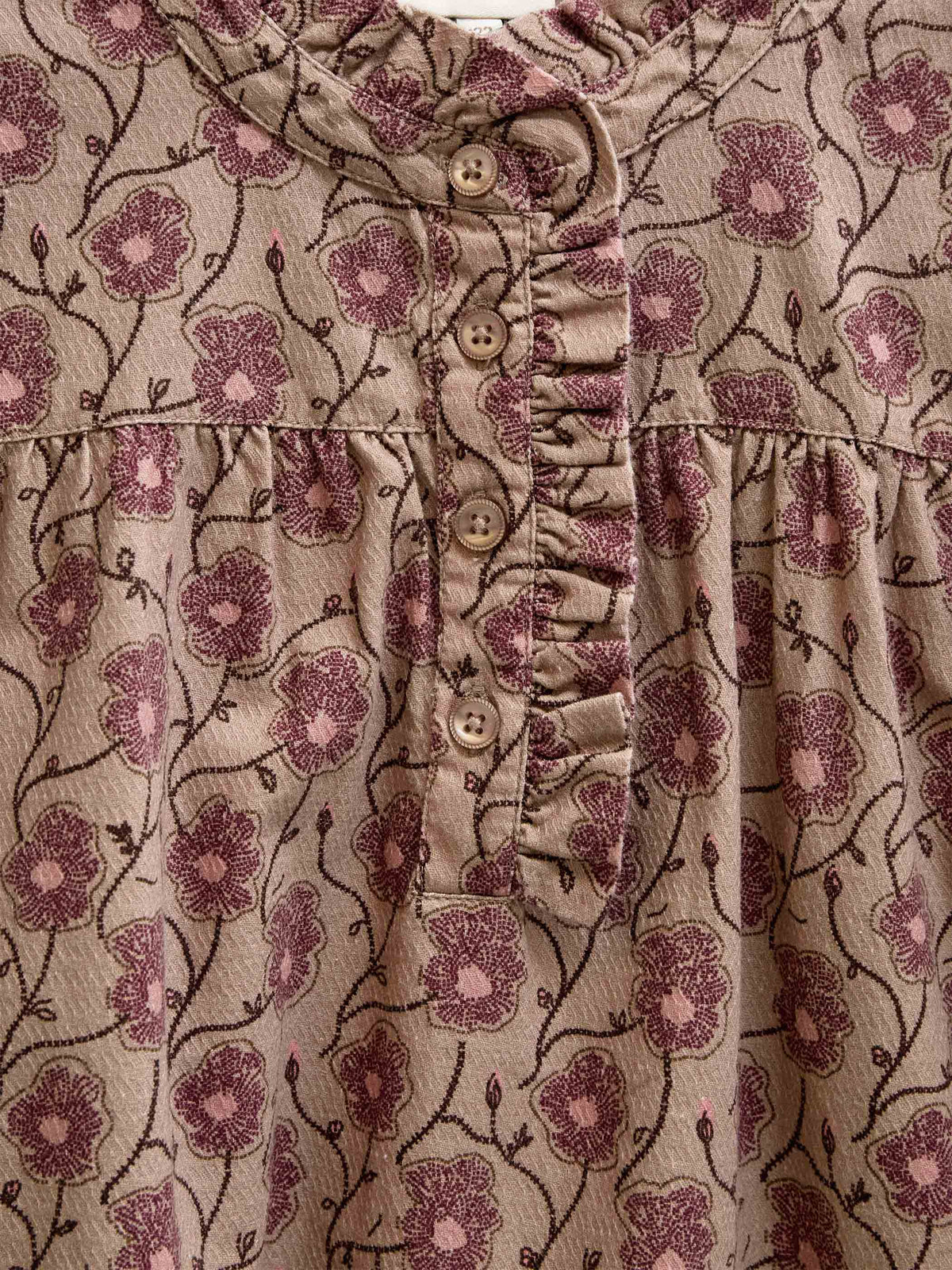 Floral Cotton Blouse - Tween - Rose/Bordeaux | 101434 Nova