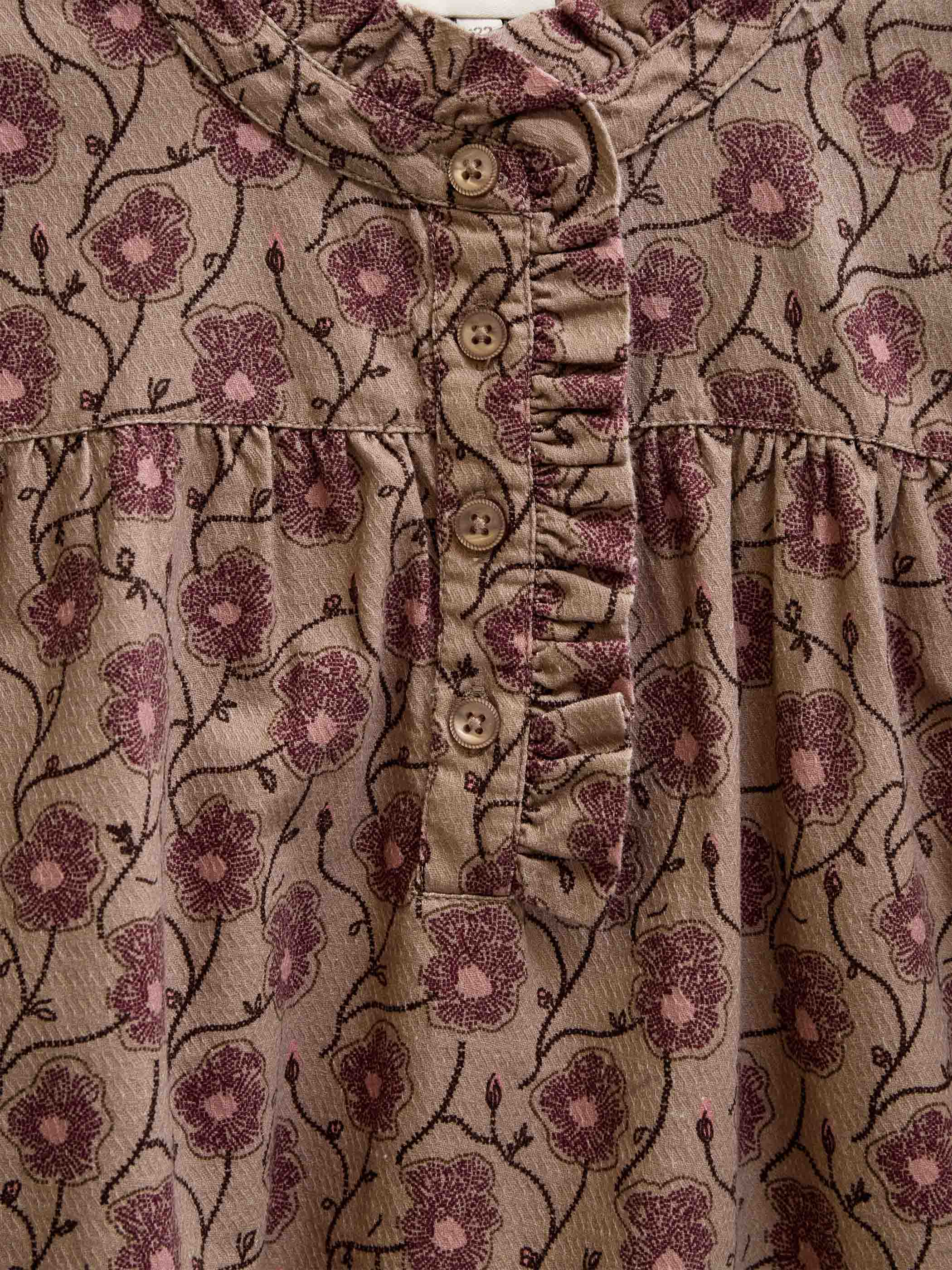 Floral Cotton Blouse - Tween - Rose/Bordeaux | 101434 Nova