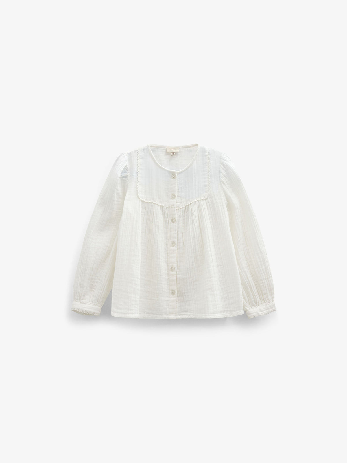 Double Gauze Cotton Blouse - Tween - Offwhite | 101462 Celina