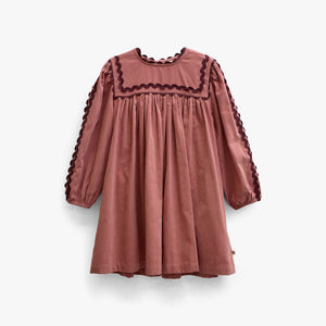 Ric Rac Corduroy Dress - Tween - Dusty Rose | 101476 Sille