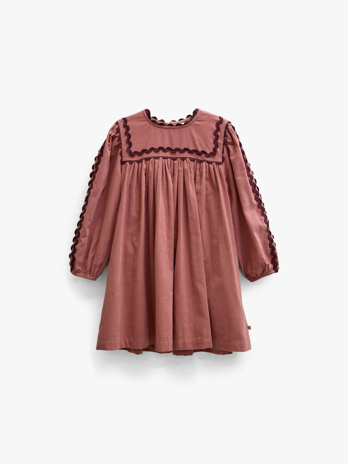 Ric Rac Corduroy Dress - Tween - Dusty Rose | 101476 Sille