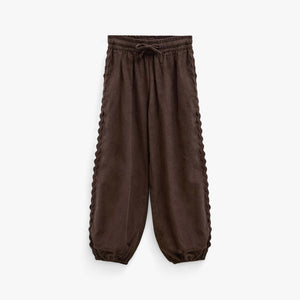 Ric Rac Corduroy Trousers - Kids - Dark Brown | 101481 Sille