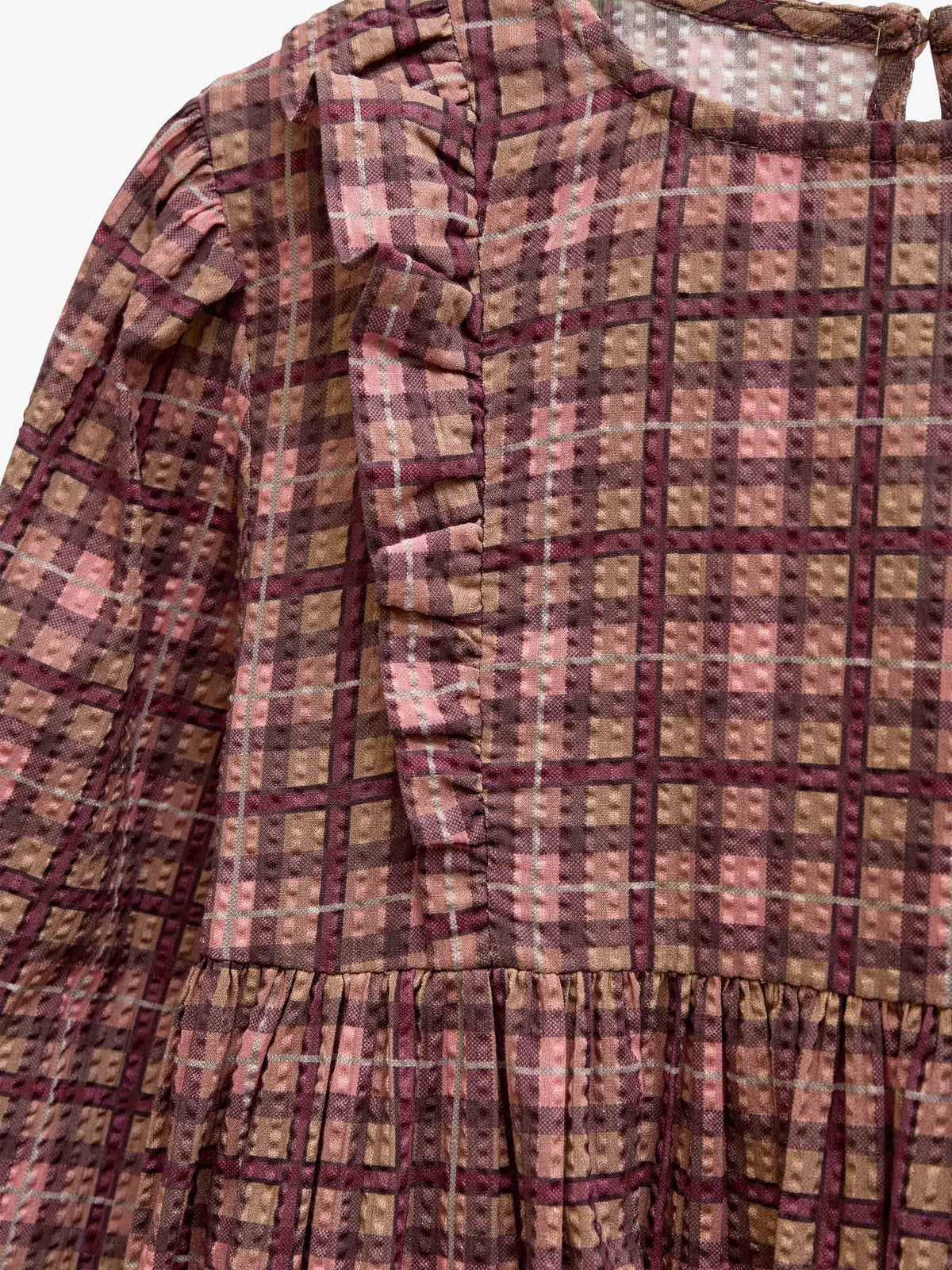 Checked Cotton Dress - Tween - Rose | 101486 Penny