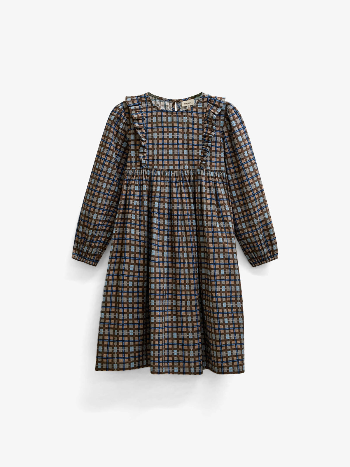 Checked Cotton Dress - Tween - Blue | 101488 Penny