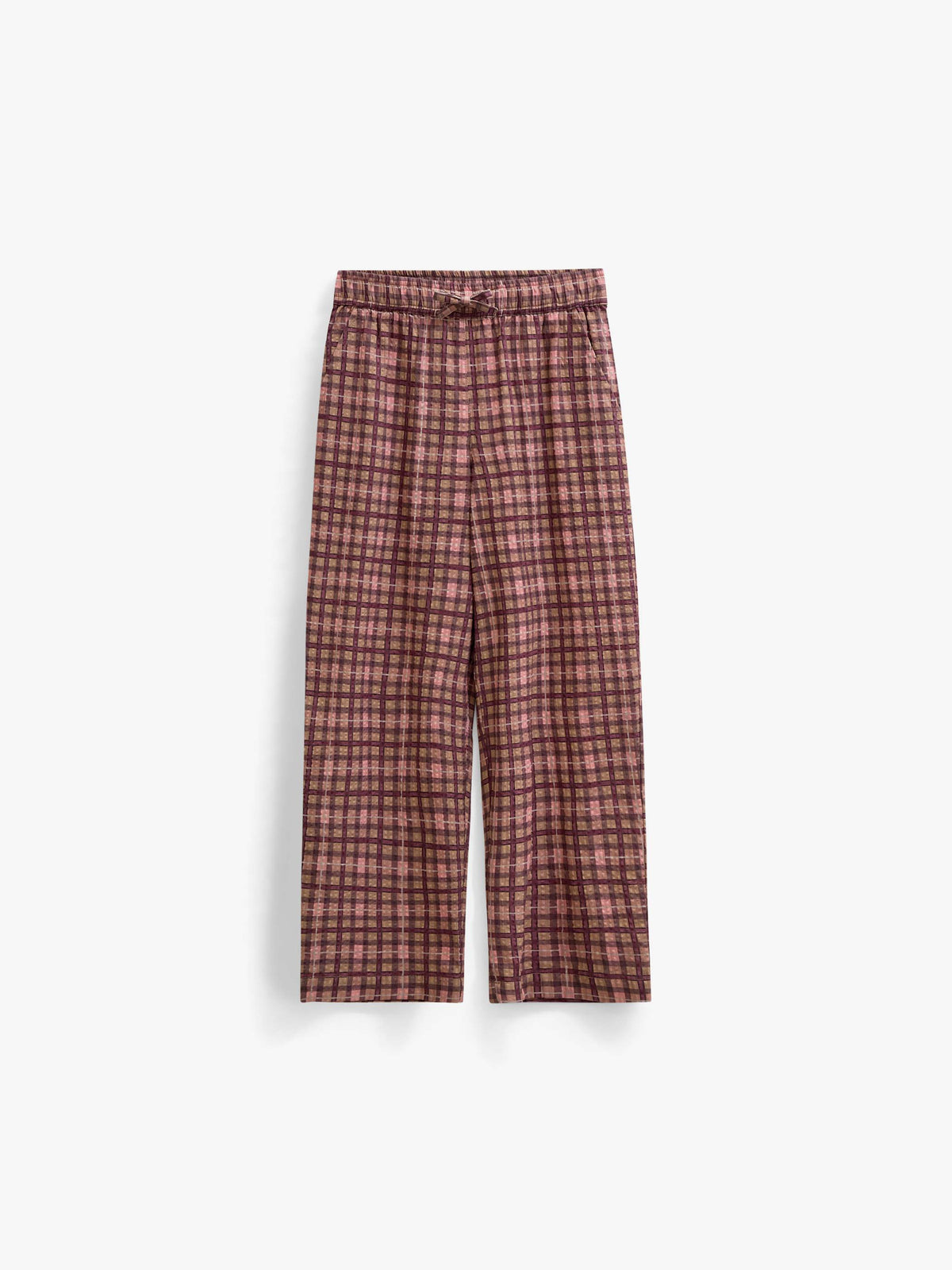 Checked Cotton Trousers - Tween - Rose | 101490 Penny