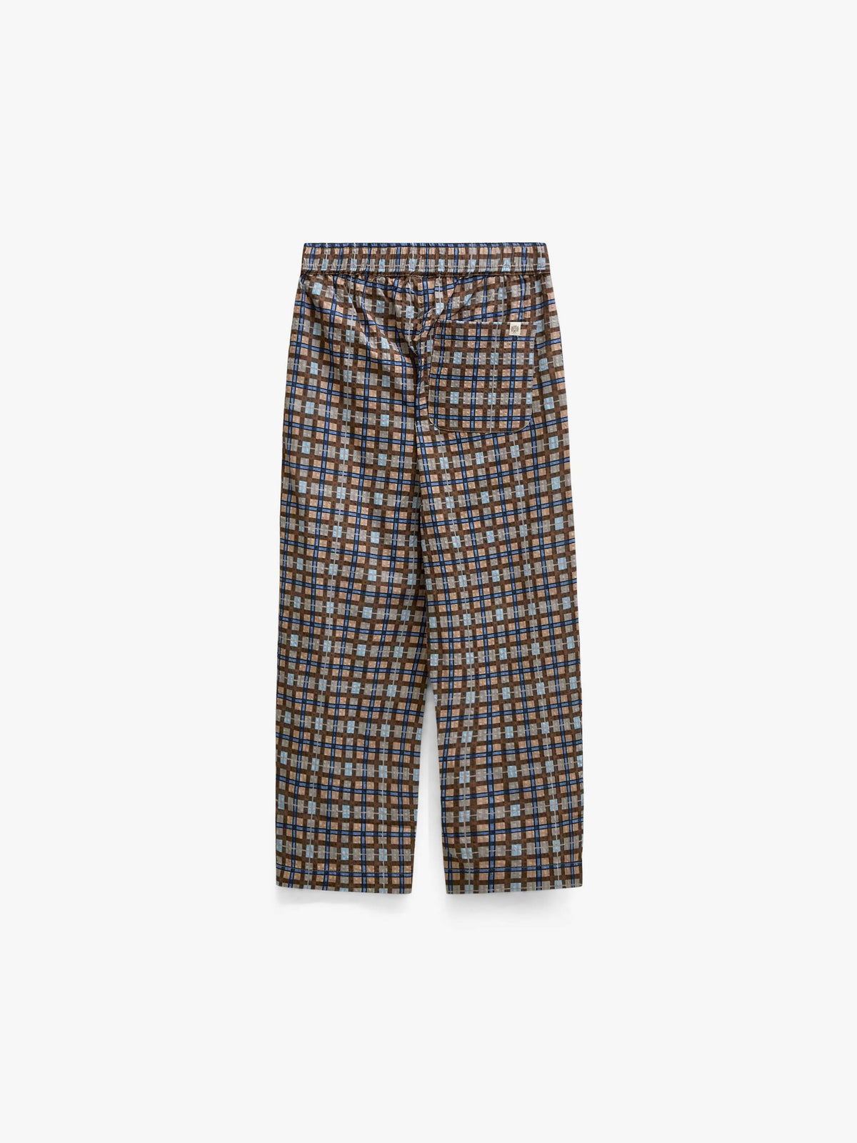 Checked Cotton Trousers - Kids - Blue | 101491 Penny