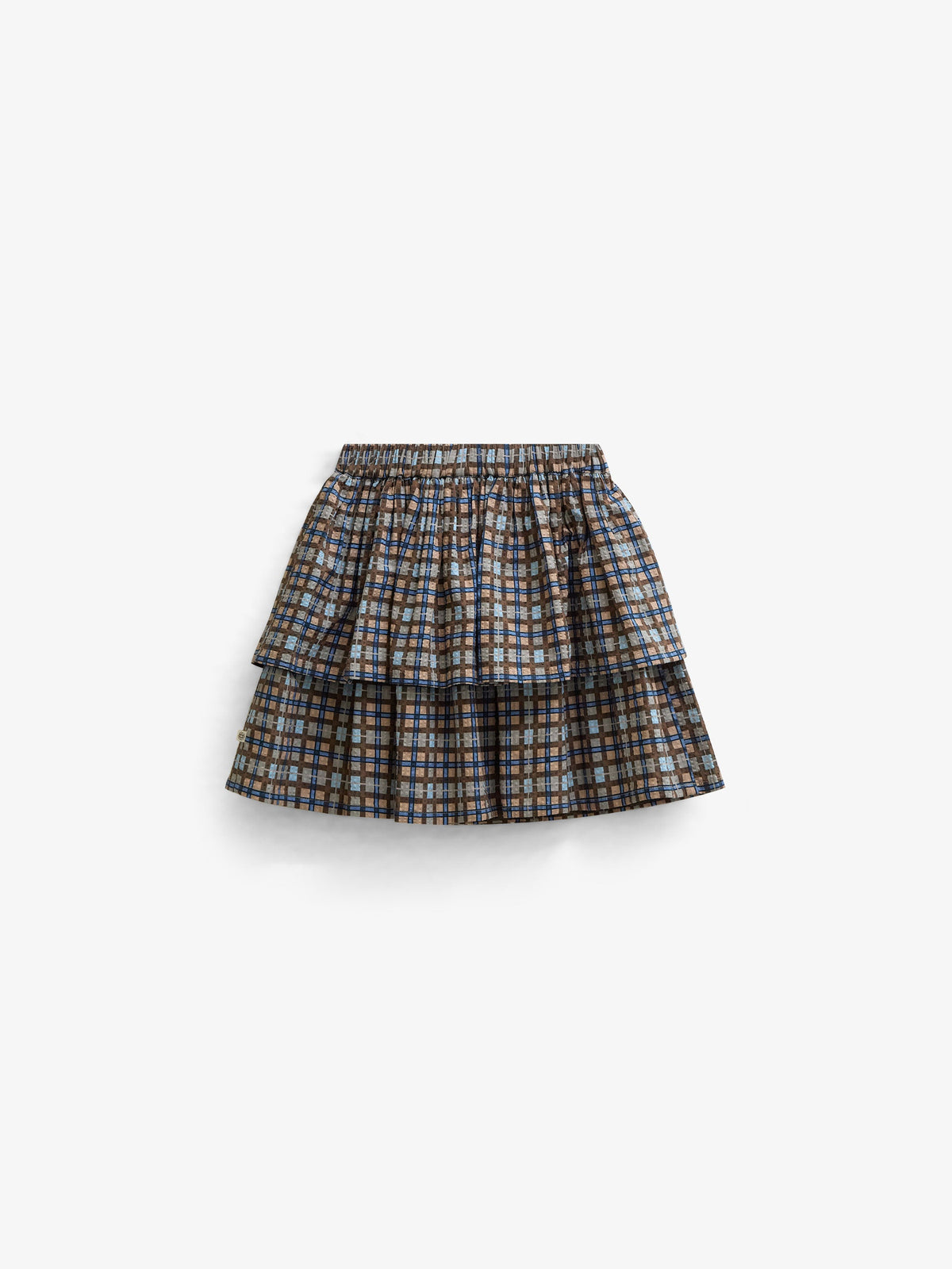 Checked Cotton Skirt - Tween - Blue | 101500 Penny