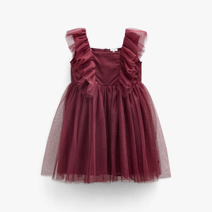 Tulle Dress - Kids - Bordeaux | 101507 Bianca