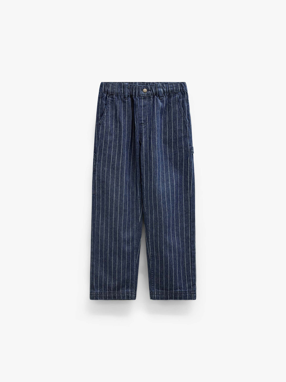 Relaxed Fit Pinstripe Cargo Jeans - Tween - Dark Blue | 101516 Austin