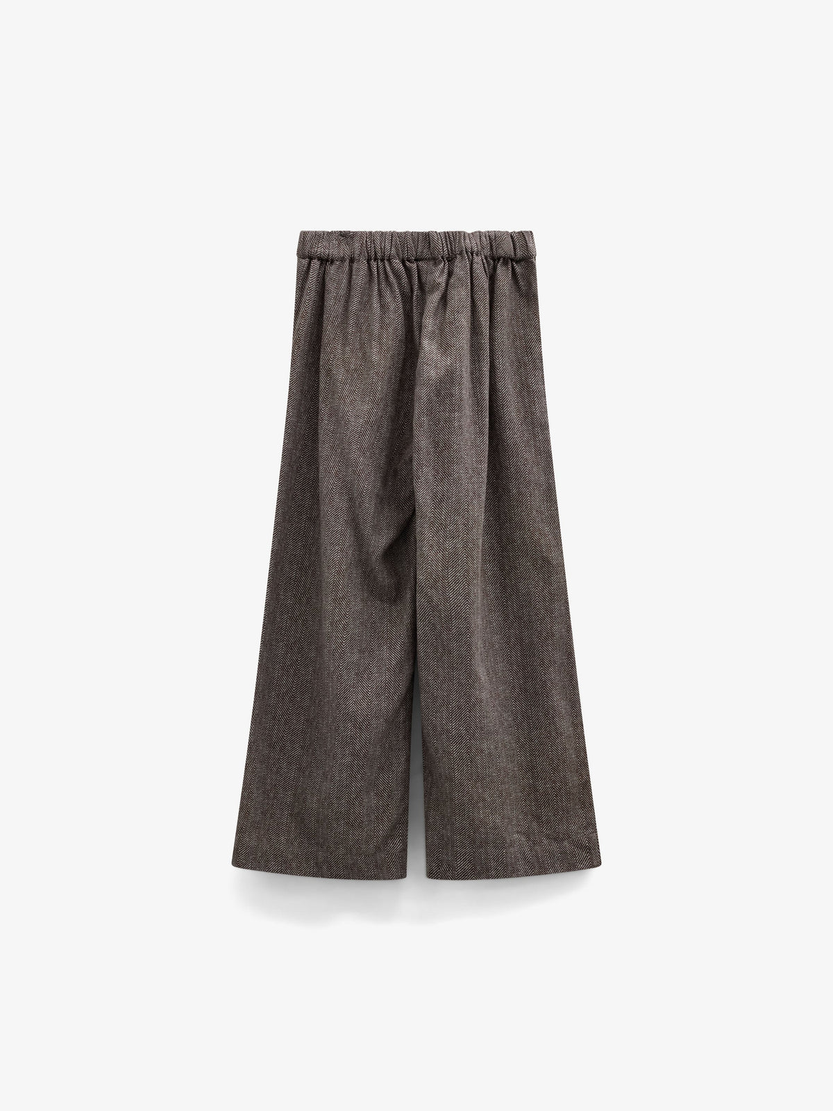 Cotton Herringbone Trousers - Tween - Dark Brown | 101522 Susse