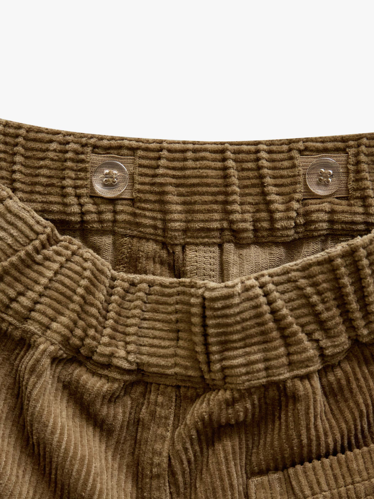 Corduroy Patch Pocket Trousers - Tween - Khaki | 101538 Reed
