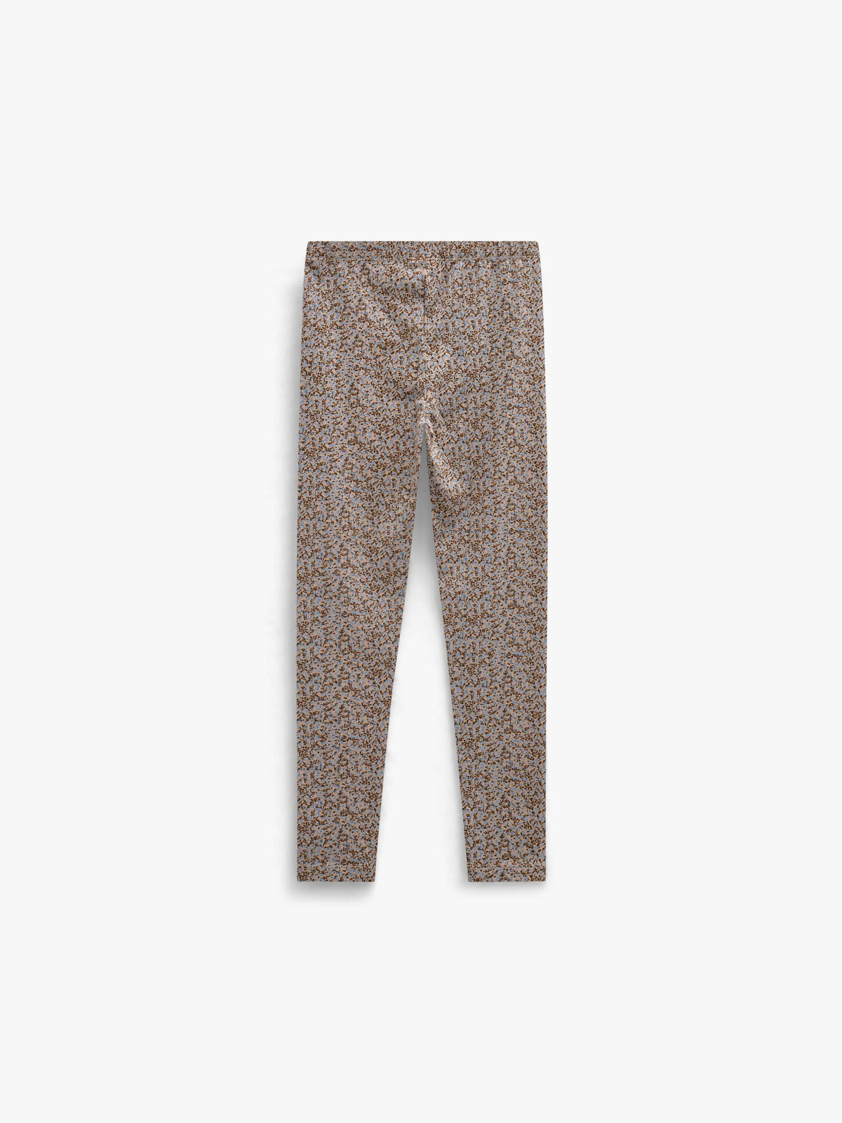 Printed Jersey Leggings - Kids - Blue/Brown | 101549 Heidi
