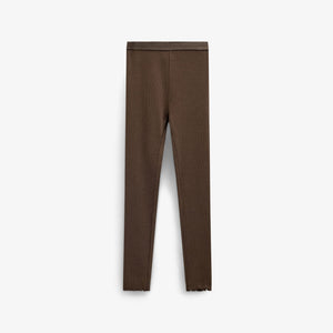 Ribbed Modal-Blend Leggings - Kids - Brown | 101565 Lottie